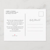Elegante Blush Pink Gold Wedding Save the Date Aankondigingskaart (Achterkant)