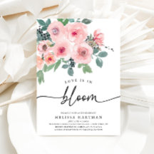 Elegante Blush Pink Love is in bloei Vrijgezellenf