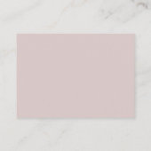 Elegante Blush Pink Wood Grain Wedding Hotel Detai Informatiekaartje (Achterkant)