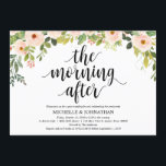Elegante Blush Post Wedding Brunch Invitation Kaar Kaart<br><div class="desc">Plannen van een post bruiloft brunch feest,  na de trouwdag? Nodig je geliefde familie en gasten uit met deze elegante blush post bruiloftsbrunch uitnodiging Kaart. Voeg uw gegevens toe in bijpassend zwart lettertype / belettering. #TeeshaDerrick</div>