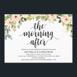 Elegante Blush Post Wedding Brunch Invitation Kaar Kaart<br><div class="desc">Plannen van een post bruiloft brunch feest,  na de trouwdag? Nodig je geliefde familie en gasten uit met deze elegante blush post bruiloftsbrunch uitnodiging Kaart. Voeg uw gegevens toe in bijpassend zwart lettertype / belettering. #TeeshaDerrick</div>