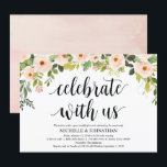 Elegante Blush Post Wedding Brunch Invitation Kaar Kaart<br><div class="desc">Plannen van een post bruiloft brunch feest,  na de trouwdag? Nodig je geliefde familie en gasten uit met deze elegante blush post bruiloftsbrunch uitnodiging Kaart. Voeg uw gegevens toe in bijpassend zwart lettertype / belettering. #TeeshaDerrick</div>