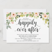 Elegante Blush Post Wedding Brunch Invitation Kaar Kaart (Voorkant)