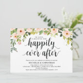 Elegante Blush Post Wedding Brunch Invitation Kaar Kaart (Staand voorkant)
