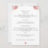 Elegante blush rode ivoren Rozen allemaal in één b Kaart (Achterkant)