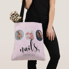 Elegante Blush Roze 3 Foto Nagelstylist  Tote Bag