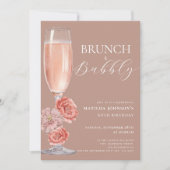 Elegante Blush Roze 60ste verjaardag uitnodiging (Voorkant)