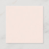 Elegante Blush Roze Bloemen Bruiloft Website RSVP Informatiekaartje (Achterkant)