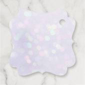 Elegante Blush Roze Bloemen Dank u Bruiloft Bedankjes Labels (Achterkant)