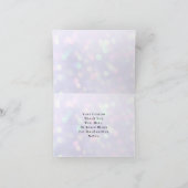 Elegante Blush Roze Bloemen Dank u Bruiloft Bedankkaart (Binnen)