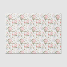 Elegante Blush Roze Bloemen Gift wrap Tissuepapier