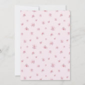 Elegante Blush Roze Bloemen Verjaardag Kaart (Achterkant)