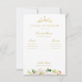 Elegante blush roze bloemenhofkaart kaart (Voorkant)