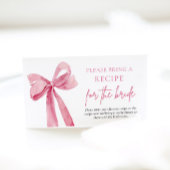 Elegante blush roze boog neem een recept mee informatiekaartje