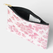 Elegante  blush roze botanische bloemen etui (Open)