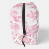 Elegante  blush roze botanische bloemen toilettasje (Rechts)