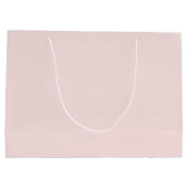 Elegante Blush Roze & Chique Gouden Script Naam Groot Cadeauzakje (Achterkant)