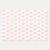 Elegante Blush Roze Coquette Bow Verjaardag Inpakpapier Vel (Voorkant)