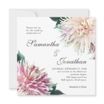 Elegante Blush Roze Dahlia Bloemen Huwelijk