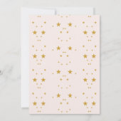 Elegante Blush Roze en Goud Hemelse Bruiloft Save The Date (Achterkant)