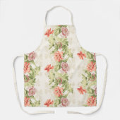 Elegante  Blush Roze en Lavendel Pioenrozen Schort (Voorkant)