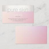 Elegante Blush Roze Esthetician Spa Visitekaartje (Voorkant / Achterkant)