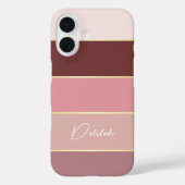 Elegante blush roze goud Gepersonaliseerde Kleur S Case-Mate iPhone Case (Achterkant)