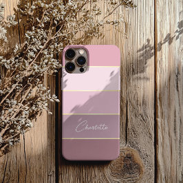 Elegante blush roze goud Gepersonaliseerde Kleur S iPhone 16 Hoesje