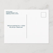 Elegante Blush Roze Kerstgroeten met Foto Feestdagenkaart (Achterkant)