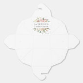 Elegante Blush Roze Pioen Bloemen bruiloft fortuin Bedankdoosjes (Ongevouwen)