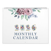 Elegante Blush Roze Roos 2026 Kalender (Hoes)