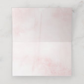 Elegante Blush Roze Waterverf Wedding Place Cards Plaatskaartje (Binnenkant ongevouwen)