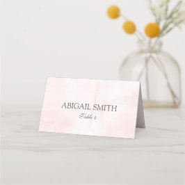 Elegante Blush Roze Waterverf Wedding Place Cards Plaatskaartje