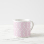 Elegante Blush Roze Wave Pattern Espresso Mok (Voorkant rechts)