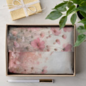 Elegante Blush Roze Wildflower Decoupage Tissuepapier (Geschenk)