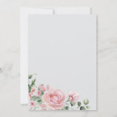 Elegante Blush Rozen 100ste verjaardagsfeest Kaart (Achterkant)