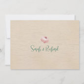 Elegante Blush & Sage Bloemen Huwelijk Save The Date (Achterkant)