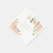 Elegante Blush & Sage Groene Baby showers servette Servet (Hoek)
