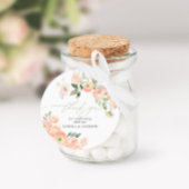 Elegante Blush & Sage Groene Bruiloft Favor Labels