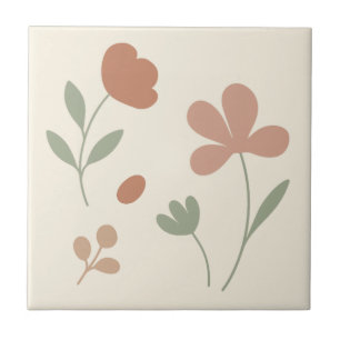 Elegante Blush & Sage – Minimalistische Keuken Teg Tegeltje