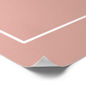 Elegante Blush Tea Party Verjaardag Poster (Hoek)