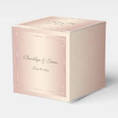 Elegante Blush Trouw Favorietdozen Bedankdoosjes (Voorkant Zijde)