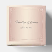 Elegante Blush Trouw Favorietdozen Bedankdoosjes (Bovenkant)