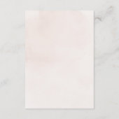 Elegante Blush Waterverf Kant Accommodatie Informatiekaartje (Achterkant)