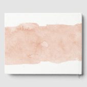 Elegante Blush Waterverf Splash Wedding Gastenboek (Achterkant)