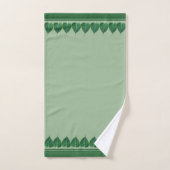 Elegante Bodhi bladeren op licht Laurel groen Bad Handdoek (Handdoek)