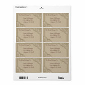 Elegante boekenplaat of adres etiket (Full Sheet)