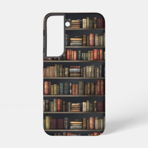 Elegante  boekenplank – Dark Academia Gift Samsung Galaxy Hoesje