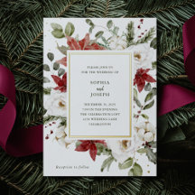 Elegante Boeket | Kerstvakantie Bruiloft Goud