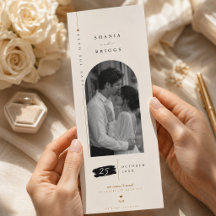 Elegante Boeklegger Save The Date.